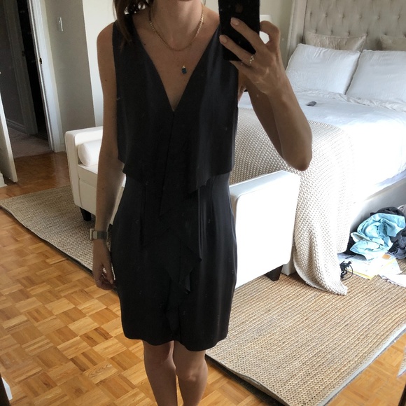 Barney's New York CO-OP Slate Gray Silk Tank Dress Size 6 Reg. $475 - Picture 3 of 6